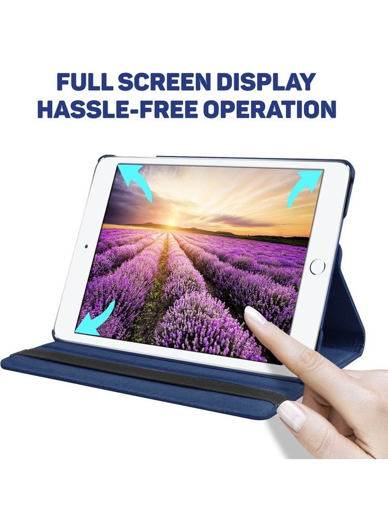 FUJİMAX - FUJIMAX Apple iPad Air 3 10.5 Inch Case 360 Degree Rotatable Horizontal and Vertical Stand Leather Case + 9H Full Cover Nano Screen Protector - Image 1