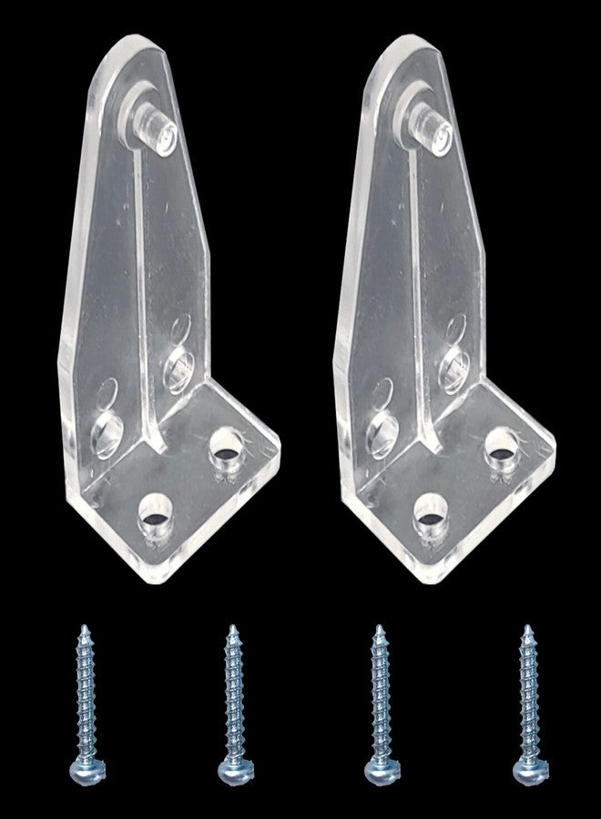 Kowibcl 10 PCS Window Blinds Hold Down Brackets 2 inch Clear Plastic Bottom Rail Hold Clips - Image 5