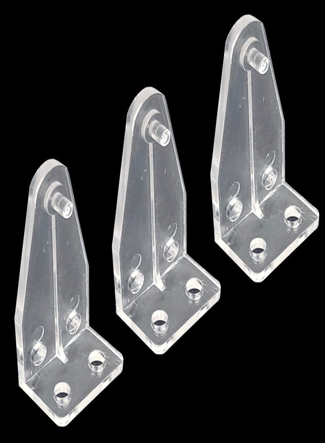 Kowibcl 10 PCS Window Blinds Hold Down Brackets 2 inch Clear Plastic Bottom Rail Hold Clips - Image 3