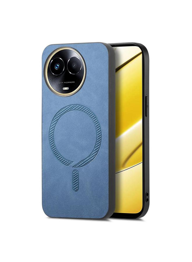 The Bros Case For Realme 11 5G Retro MagSafe Magnetic PU Back Cover Phone Case