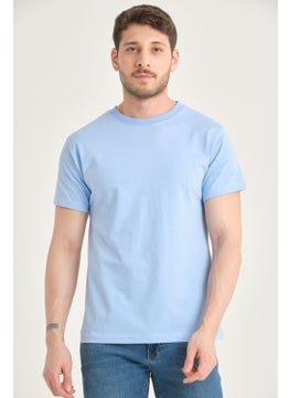 Four Man Men's Cotton Standard Cut Solid Color Basic T-Shirt with Non-Wrinkle Fabric Feature  - Image 1