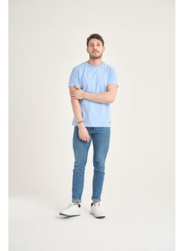 Four Man Men's Cotton Standard Cut Solid Color Basic T-Shirt with Non-Wrinkle Fabric Feature  - Image 5