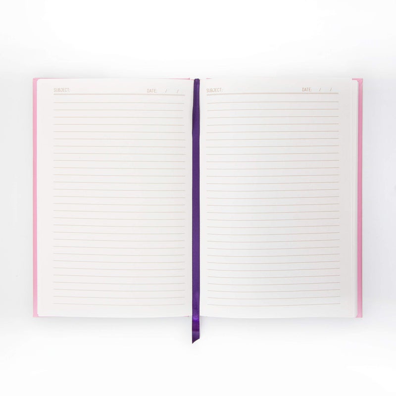 DesignWorks Ink 5.75" x 8.5" Bound Vintage Sass Notebook Journal with 240 Lined Pages and Ribbon Marker, Pink No Prob Llama - Image 4