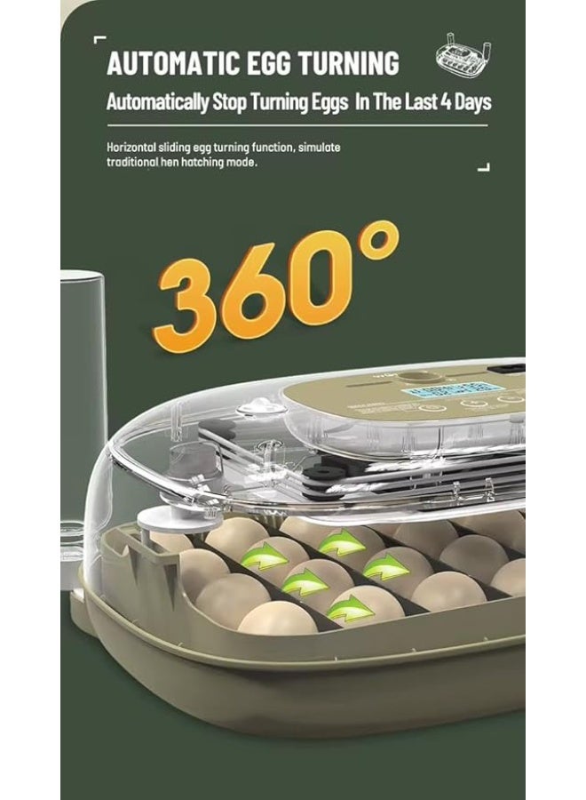 Neo Classic 24 Egg Incubator, Automatic Temperature Control, LED Tester, for Chicken, Quail, Duck, Turkey, Goose Eggs - Image 2