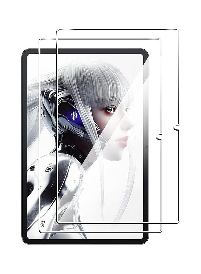 Screen Protector Compatible with ZTE Nubia Red Magic Gaming Pad Pro 10.9 inch 2024, 【2 Pack】 Anti-Scratch Anti-Fingerprint 9H Hardness HD Tempered Glass for Red Magic Gaming Pad Pro - Image 1