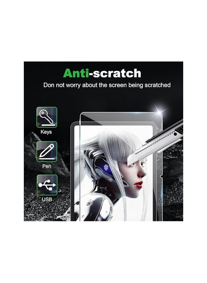Screen Protector Compatible with ZTE Nubia Red Magic Gaming Pad Pro 10.9 inch 2024, 【2 Pack】 Anti-Scratch Anti-Fingerprint 9H Hardness HD Tempered Glass for Red Magic Gaming Pad Pro - Image 2