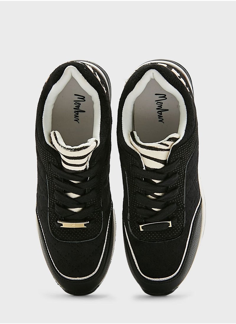 MENBUR Lace Up Low Top Sneakers  - Image 4