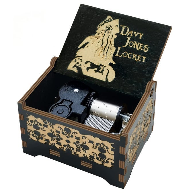 DAVY JONES MUSIC BOX FANS GIFTSCOLLECTION WINDUP MECHANISM WOODEN MUSIC BOX CRAFTS
