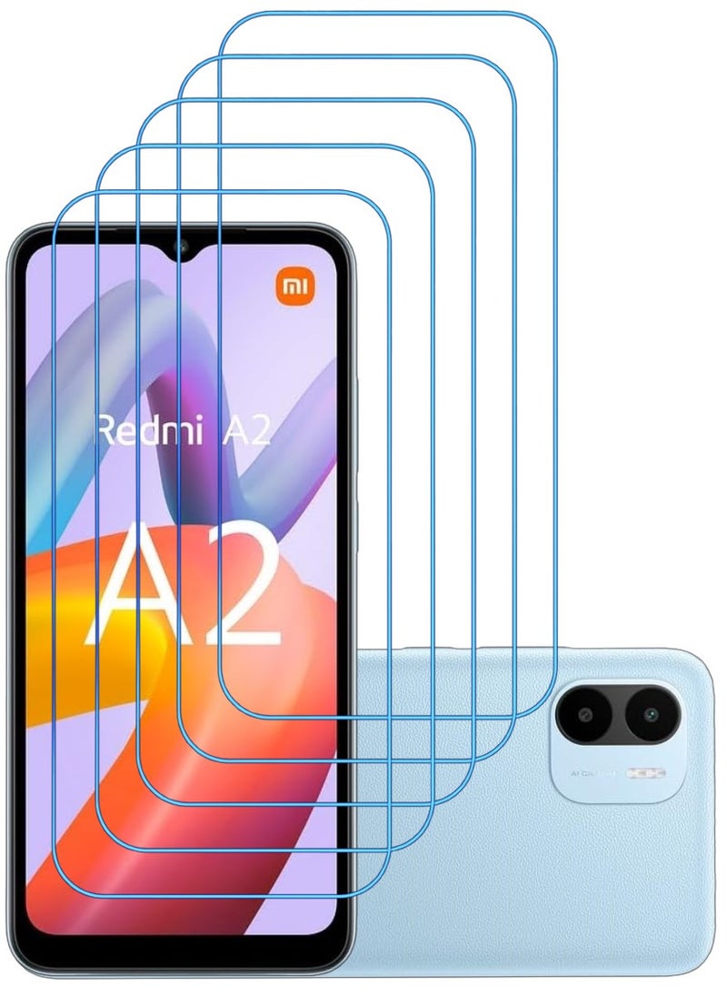 ACLIX 5 Pieces Antistatic ESD Dustproof Premium Quality High Definition Clear Tempered Glass Screen Protector Designed For Xiaomi Redmi A2+ - Image 1