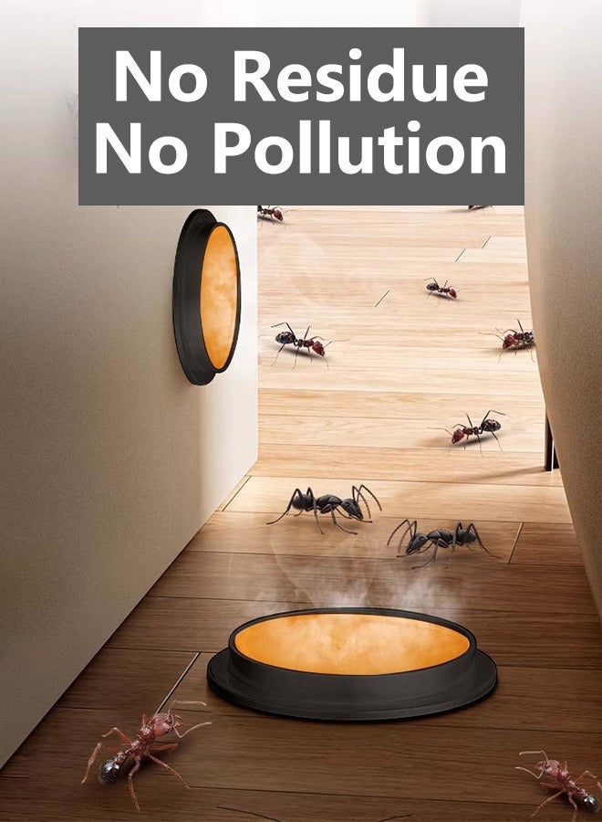 1 عبوة تحتوي على 8 قطع من مصائد النمل الفعالة على شكل جل للاستخدام المنزلي الداخلي على أسطح المطابخ وزوايا غرف المعيشة وأرضيات غرف النوم وفجوات الخزائن وأحواض الحمامات، تقضي على النمل الأحمر والأسود والأصفر وتحافظ على منزلك خاليًا من النمل. - Image 5