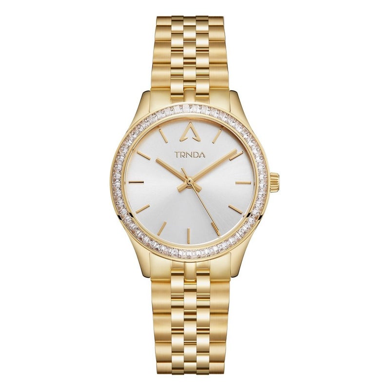 TRNDA Women's Watch with Gold Stainless Steel Case and Gold Stainless Steel Band - Image 1