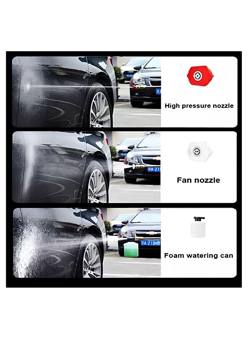 TIGER Cordless 48V Electric High Pressure Car Washer Manual Rechargeable Car Washing Machine with Adjustable 3-in-1 Nozzle and Hose Pipe for Washing Cars Watering Flowers Cleaning Floors - Image 5