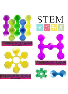 RAINBOW TOYFROG RAINBOW TOYFROG Star Flex STEM Building Toys - 70 Connector Blocks for Kids with Tote - Kindergarten STEM & Preschool Table Top Toys - Open Ended Building Blocks for Boys and Girls 3 Years Old & Up  - Image 3