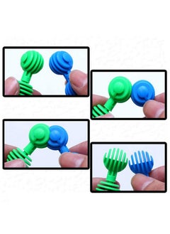 RAINBOW TOYFROG RAINBOW TOYFROG Star Flex STEM Building Toys - 70 Connector Blocks for Kids with Tote - Kindergarten STEM & Preschool Table Top Toys - Open Ended Building Blocks for Boys and Girls 3 Years Old & Up  - Image 5