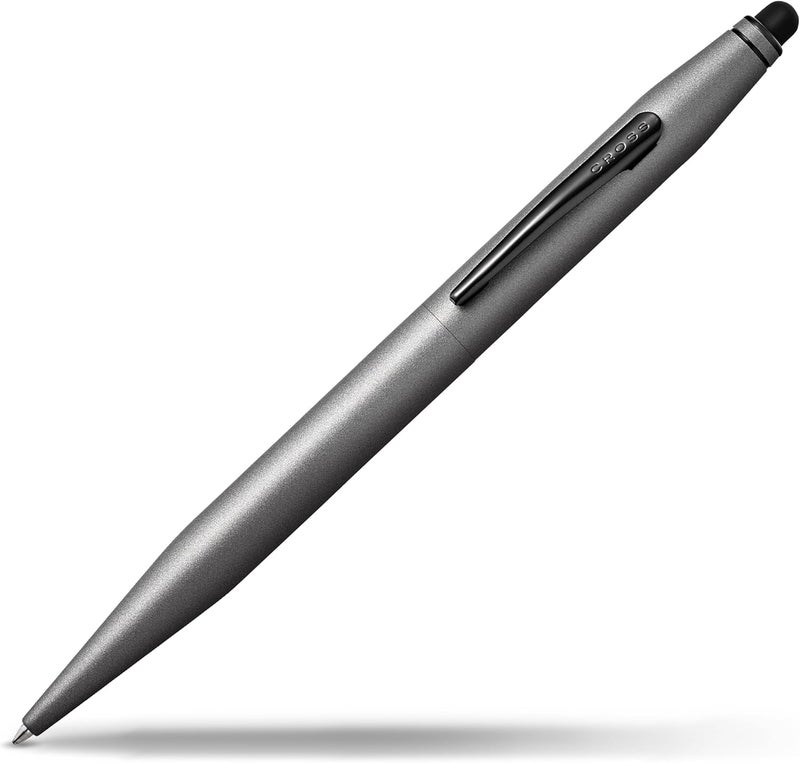 Cross Tech2 Refillable Ballpoint Pen, Medium Ballpen With Stylus, Includes Premium Gift Box - Titanium Grey - Image 1