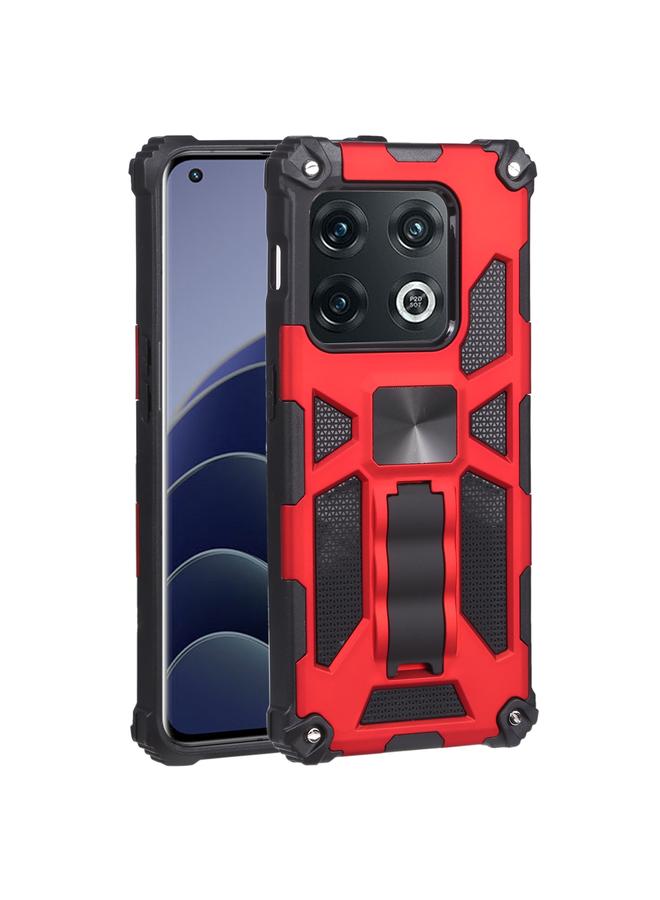 S-TOP Case For OnePlus 10 Pro Shockproof TPU + PC Magnetic Protective Phone Case with Holder - Image 1