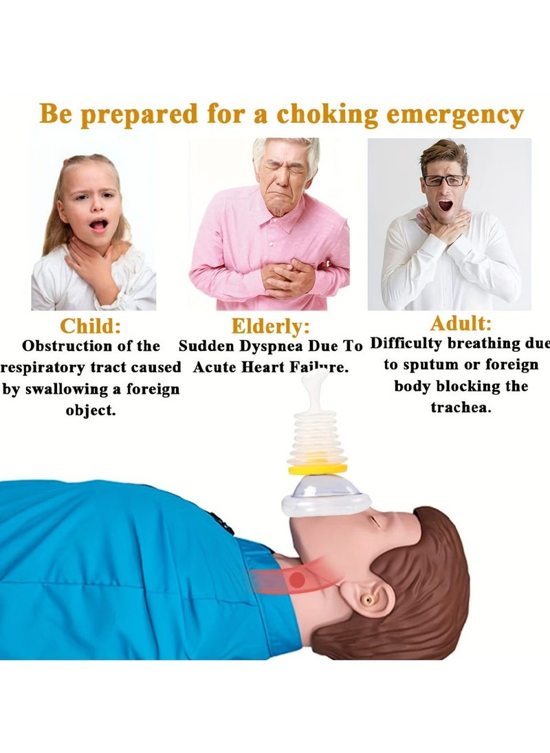 Genérico - 2 Pack Choking First Aid Device Green Breathing Trainer, Choking Emergency Rescue Mask, Artificial Heart and Lung Device - Image 1