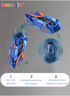 MEBEGIN Rechargeable Wall Climbing Remote Control Car, 360° Rotating 3 Mode RC Stunt Car, Light-Guided Wall Racer Ceiling Climb Toy Car with Headlight Birthday Gifts for Boys Girls  - Image 4