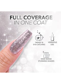 KIARA SKY Platinum FX Reflective Gel Polish 0.5 fl oz, Deep Sea  - Image 4