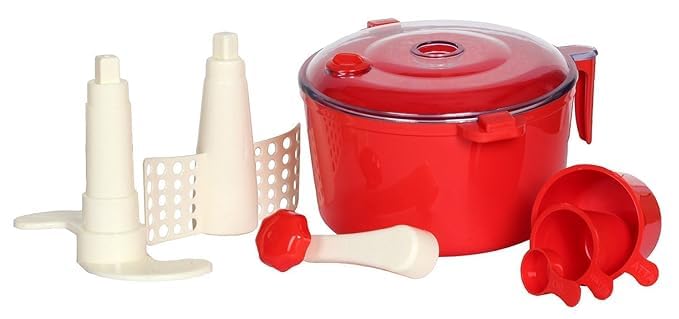 KERFORA 2in1 Automatic NonElectric Dough Maker Machine for Kitchen Atta Maker for Home Roti Preparation RED Pack of 1 - Image 2