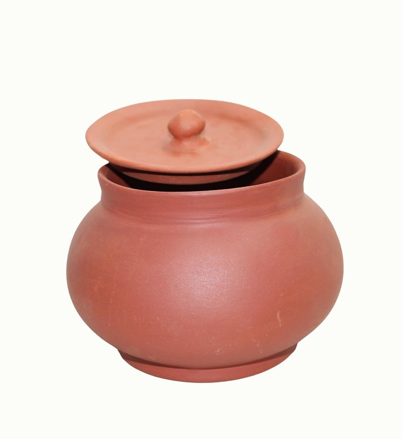 Stark Mart India Clay Curd Pot for Cooking, Clay Handi for Kitchen, Safe, Lightweight & Durable Clay Dahi Handi, Brown Colour 1800ml (Pack of 1) Mathani Pot  - Image 5