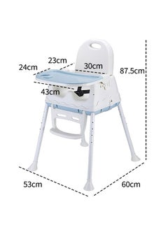 Baby High Chair with Tray 3 in 1 Foldable Portable Adjustable Height Toddler Dining Table Chair - pzsku/Z4C789C894419D66C19DDZ/45/_/1716256728/1e2ab1d7-a763-4190-919e-1562f1d6baea