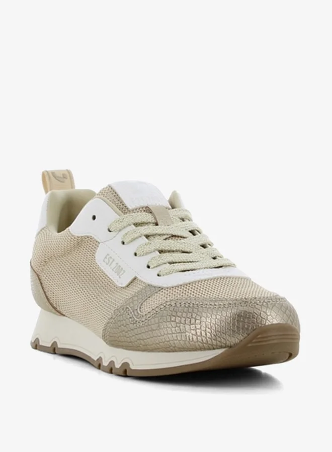 اس جي Women's Textured Sports Shoes with Lace-Up Closure
