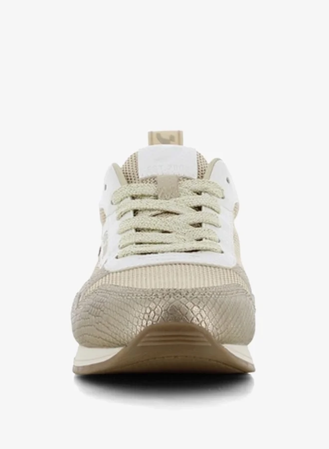 اس جي Women's Textured Sports Shoes with Lace-Up Closure