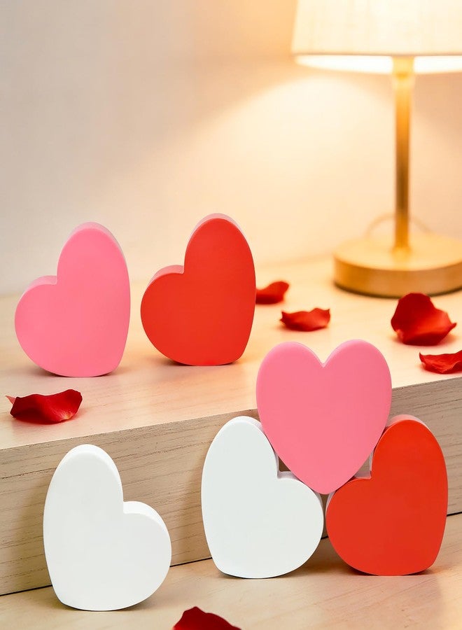 Leetous Valentines Table Heart Decorations 6 PCS - Image 1