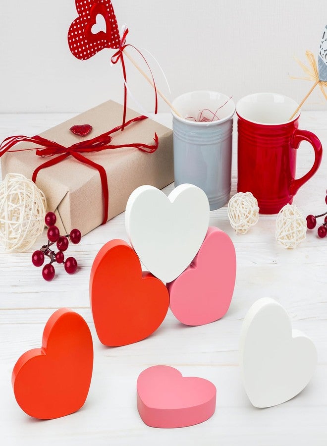 Leetous Valentines Table Heart Decorations 6 PCS - Image 3