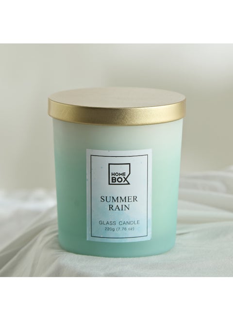 Garden Summer Rain Jar Candle with Lid 220 g