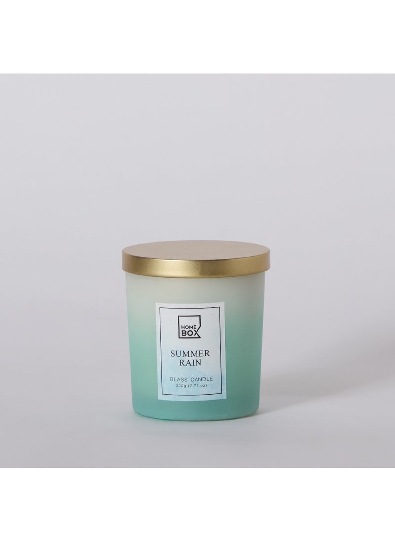 Garden Summer Rain Jar Candle with Lid 220 g