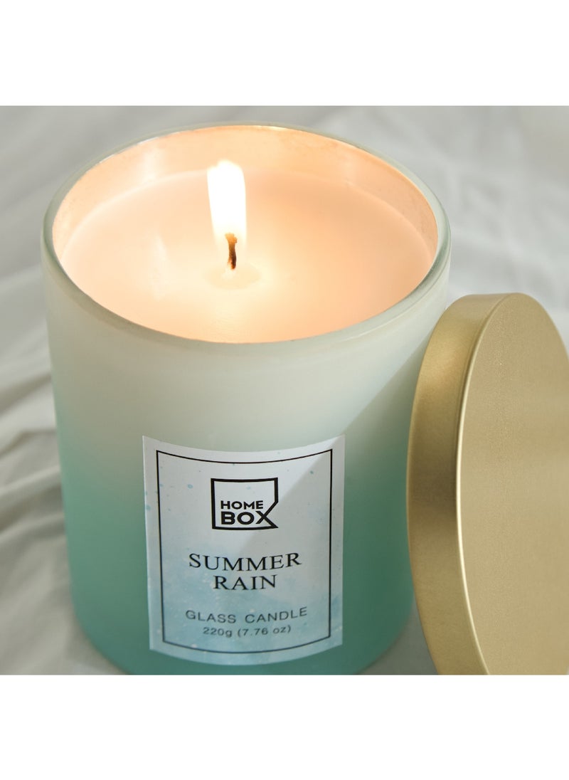 Garden Summer Rain Jar Candle with Lid 220 g