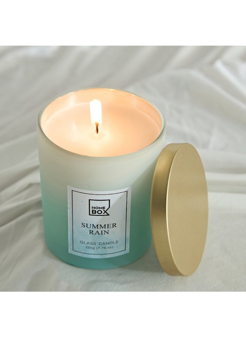 Garden Summer Rain Jar Candle with Lid 220 g