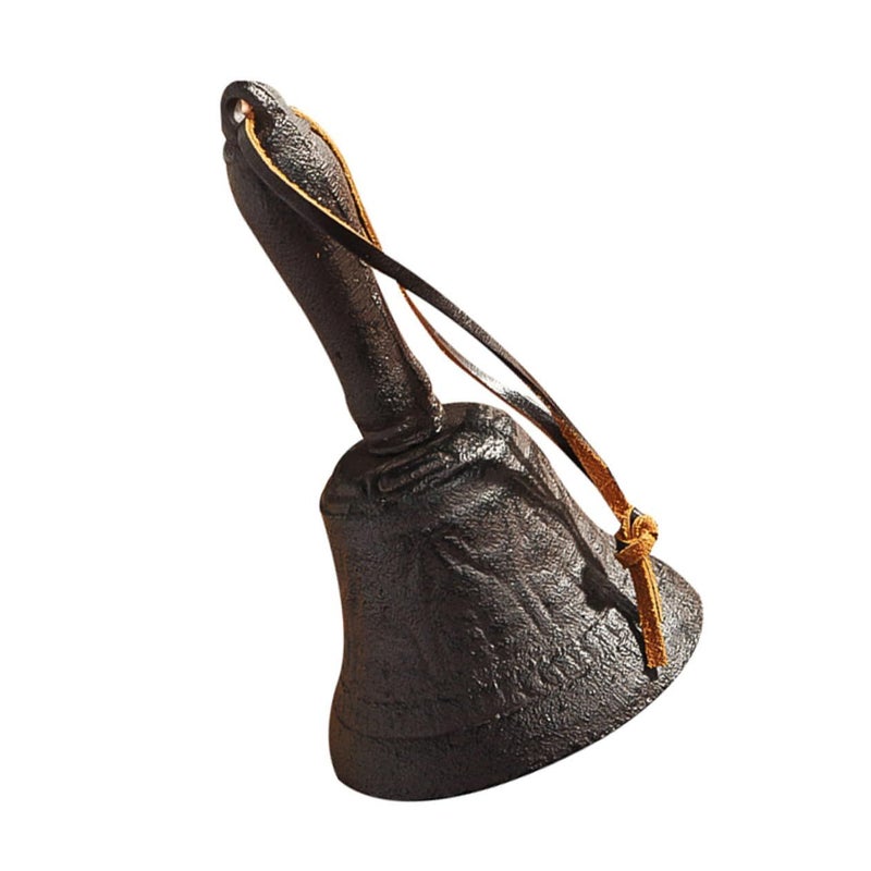 Vintage Cast Iron Hand Bell For Serving Decoration Events Restaurants Home Use Random Color - Image 2