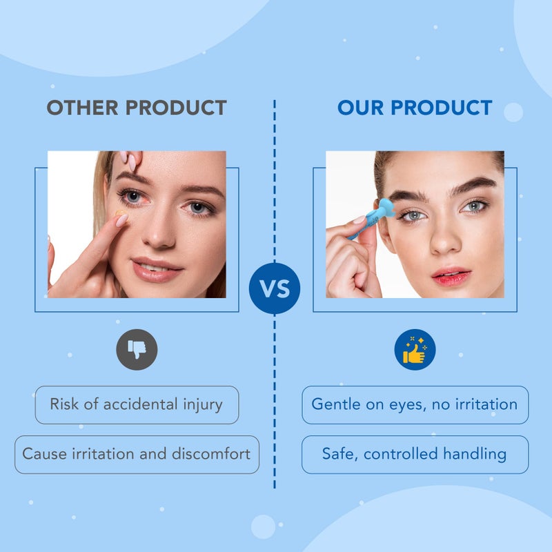 OptiWand OptiWand Pincher 2 Pack Portable Soft Contact Lens Removal & Insertion Tool - Silicone Rubber Eye Lens Inserter & Remover Device with Pincher End & Finger Grips - Safe & Easy to Use, Travel Size 2.3"  - Image 3