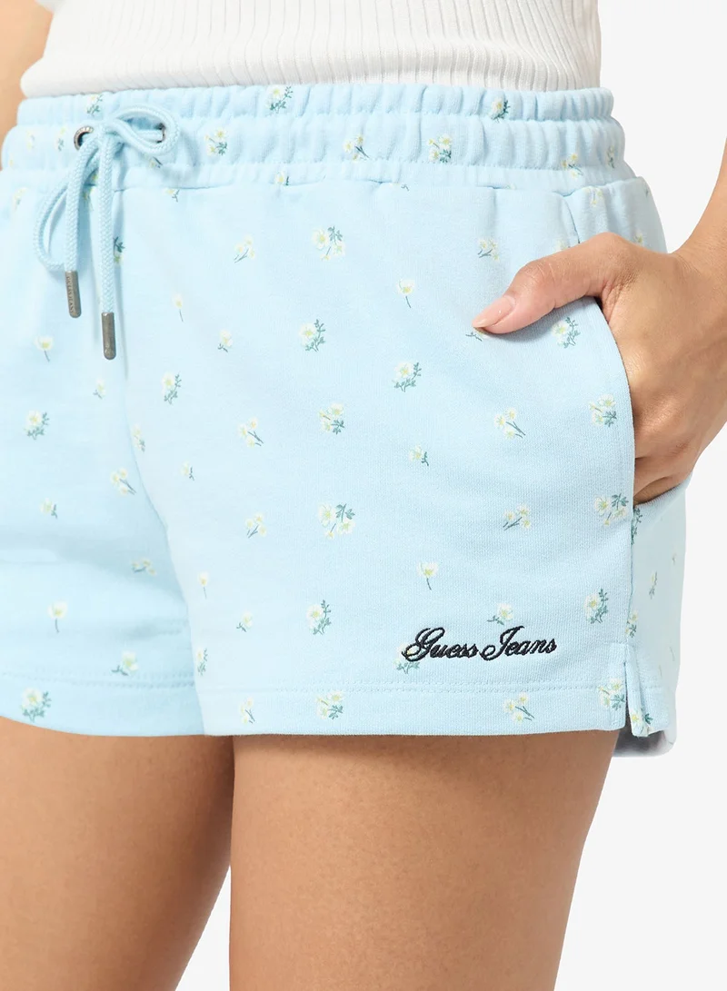 Guess  Printed Drawstring Detailed Shorts for Women | Best Price UAE
