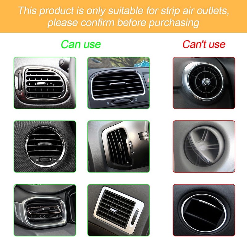 Osilly 20 Pcs Car Air Conditioner Outlet Decoration Strip, Decorative Trim for Auto Air Vent Outlet, Waterproof Automotive Interior Decors for Men Women, Universal for Most Vehicles (Green) - Image 5