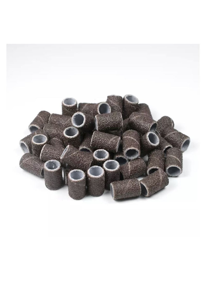 brunson Sanding Bands for Nail Drill Bits Nail Drill File Manicure Tool 100pcs Grit 240 - Image 1