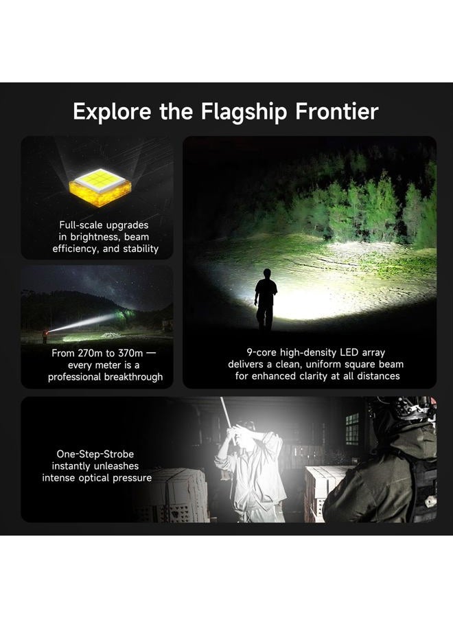 NEXTORCH P81 Rechargeable Flashlight High Lumens, 3000 Lumens LED Tactical Flashlight with 5 Modes & Strobe & Ceramic Glass Breaker for Night Duty, Outdoor Adventure, Self-Protection, Daily Use - Image 2
