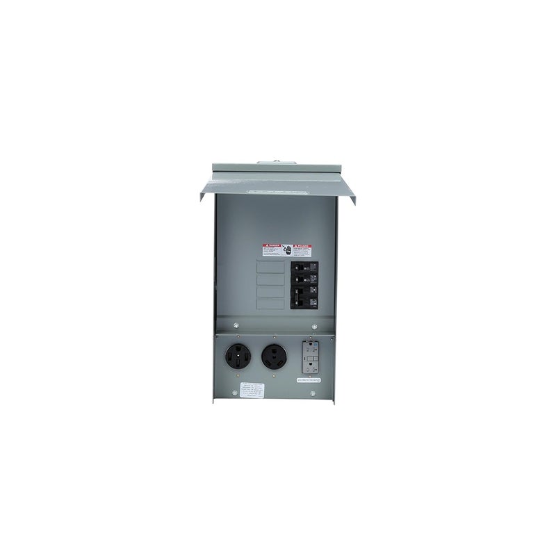Siemens TL137US Talon Temporary Power Outlet Panel by with a 20 30 and 50Amp Receptacle Installed Unmetered - Image 2
