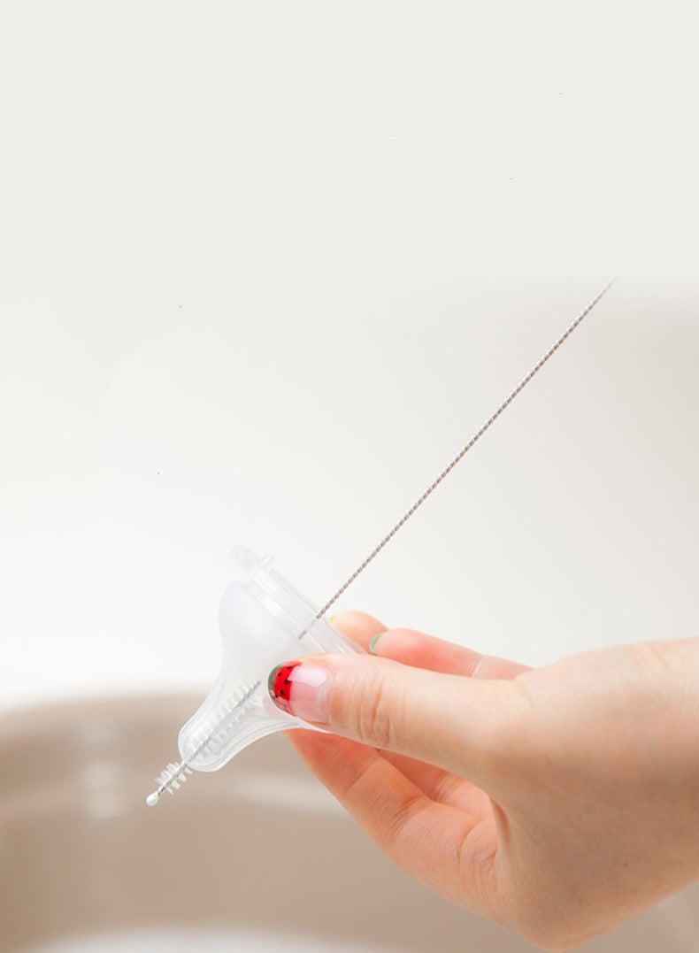 Goolsky مجموعة تنظيف حلمات وزجاجات جوسكي، فرشاة تنظيف متعددة الألوان 5 في 1 - Image 2