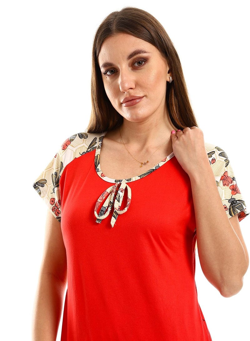 Caesar Women Pajama Set With Pants With Half Sleeves  - Image 3