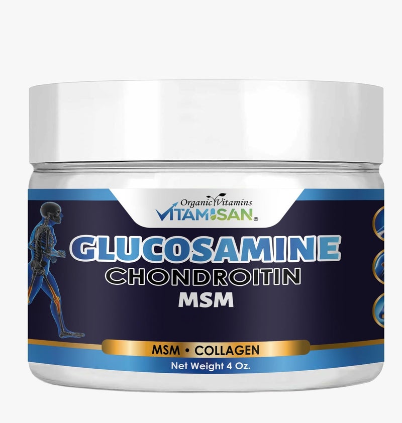 VITAMISAN Premium Organic Glucosamine Chondroitin Cream with MSM Arnica Collagen