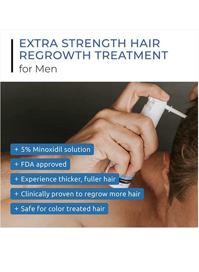 DS LABORATORIES - Spectral.UHP 5% Minoxidil Hair Growth Serum for Men by DS Laboratories Extra Strength Topical Hair Loss Treatment Supports Hair Growth in the Vertex Experience Fuller Thicker Hair - Image 1