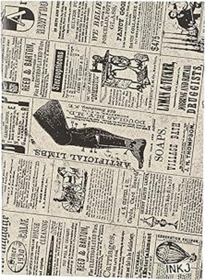 The inkjection a5058l notebook old newspaper multicolor lined paper a5 -