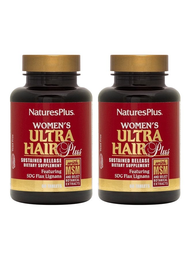 Nature's Plus Naturesplus Women’S Ultra Hair Plus 60 Sustained Release Tablets Pack Of 2 Nutritional Support For Healthy Hair Structure Gluten Free 60 Total Servings - Image 2