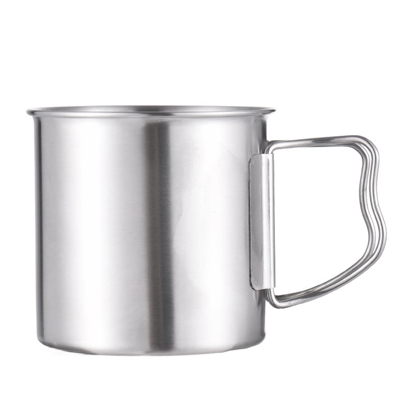 Camping Coffee Mug: 304 Stainless Steel Foldable Handle Light Weight - Versatile Multifunctional Coffee Filter Mug for Camping, Hiking Outdoor Adventures, Home Kitchen - Image 3