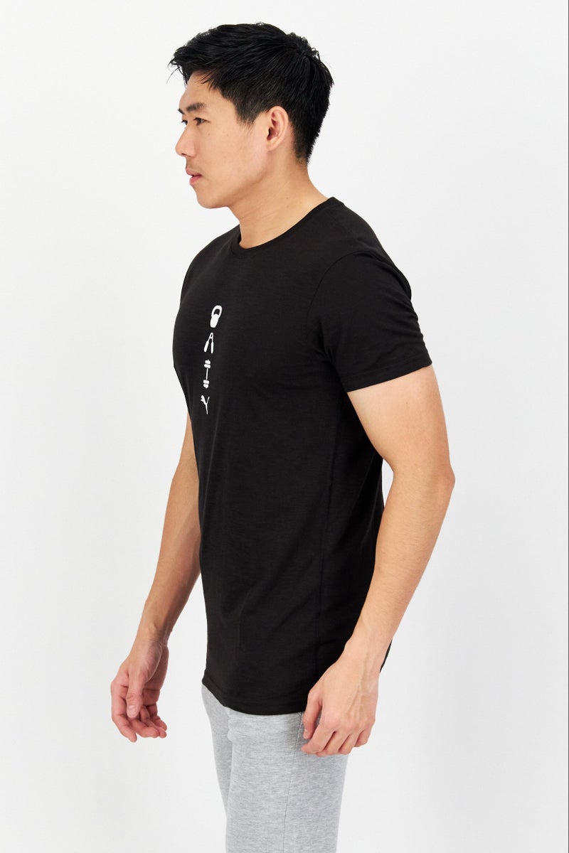 PUMA Men Sportswear Fit Short Sleeve Training Top, Black - Image 4