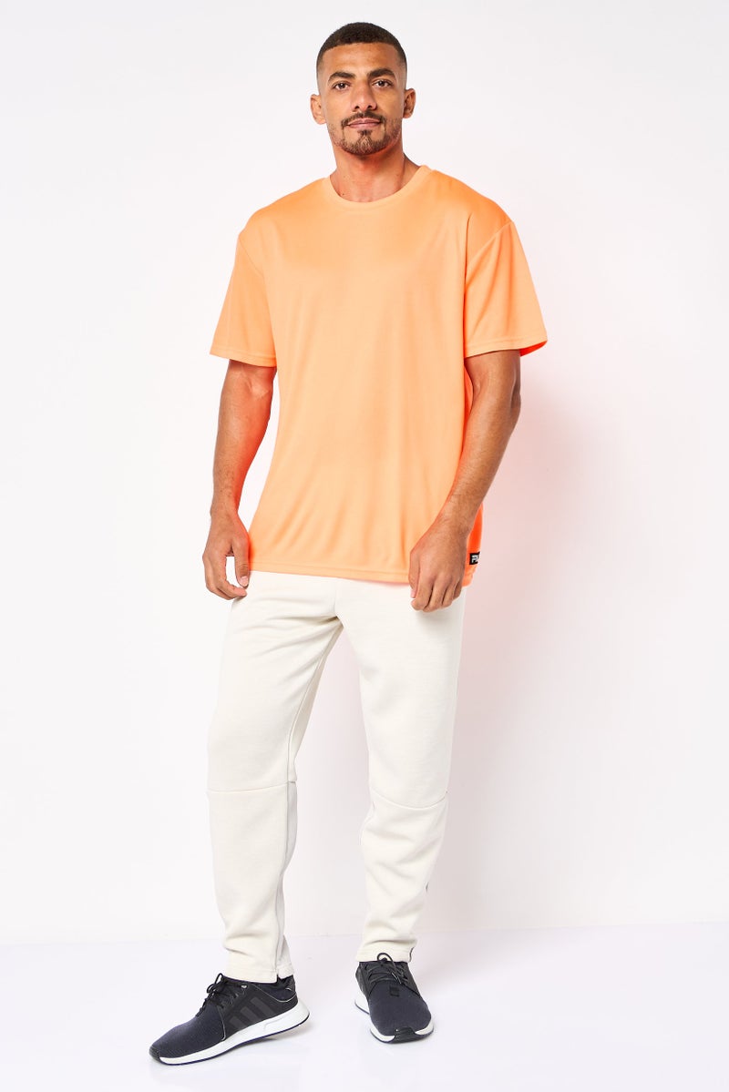 FILA Men Sportswear Fit Short Sleeve Training T-Shirt, Orange - Image 3